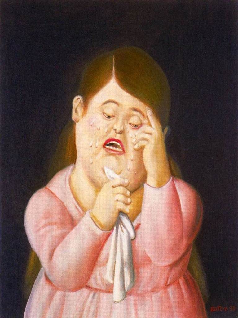 Fernando Botero Mujer llorando 02